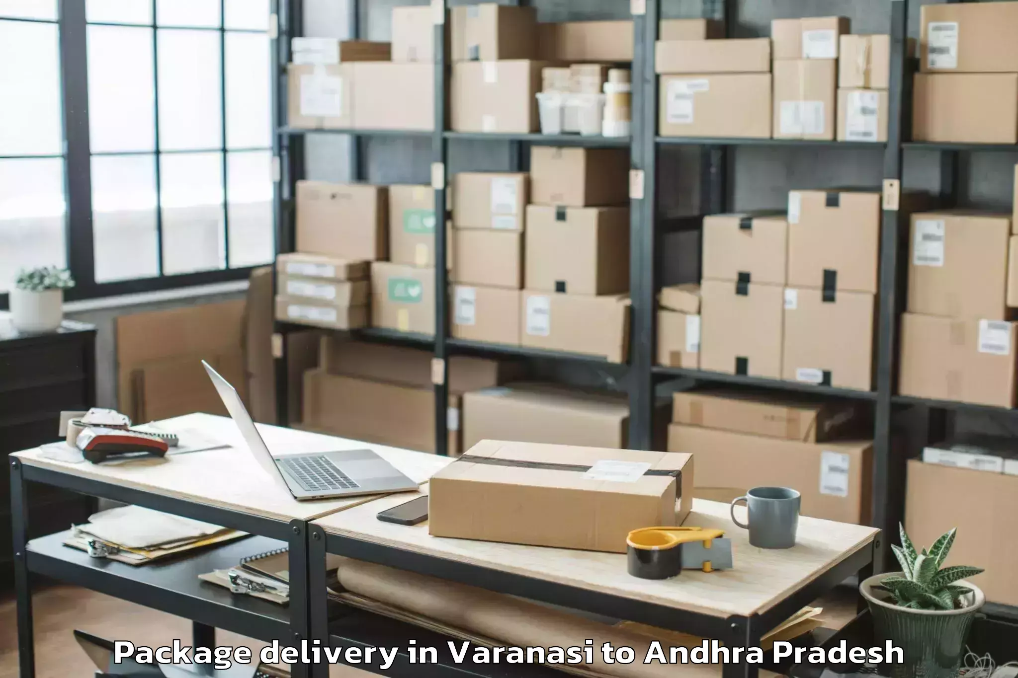 Quality Varanasi to Gangadhara Nellore Package Delivery